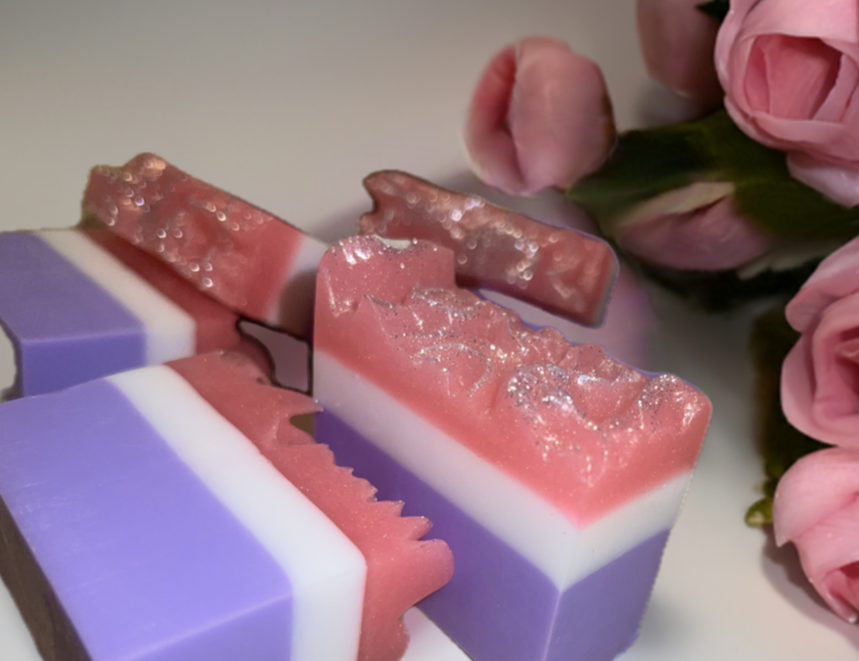 Enchanted Rose Sparkle Soap